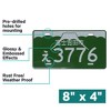 MaseiKar Fujiyoshida City, E3776 Rare Collectible Japanese License Plate Set - Retro Car Accessories - 3 of 4