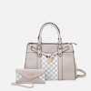 MKF Collection Christine Circular Print Vegan Leather Satchel Bag for Women with Matching Wallet by Mia K - 2 of 4