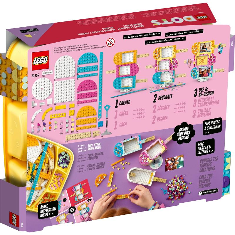 LEGO DOTS Ice Cream Picture Frames &#38; Bracelet 41956 Building Kit, 5 of 12
