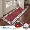 Machine Washable Vintage Rug with Non-Slip Backing, Stain-Resistant Low-Pile Floor Cover for Living Room, Bedroom & Kids Room - 4 of 4