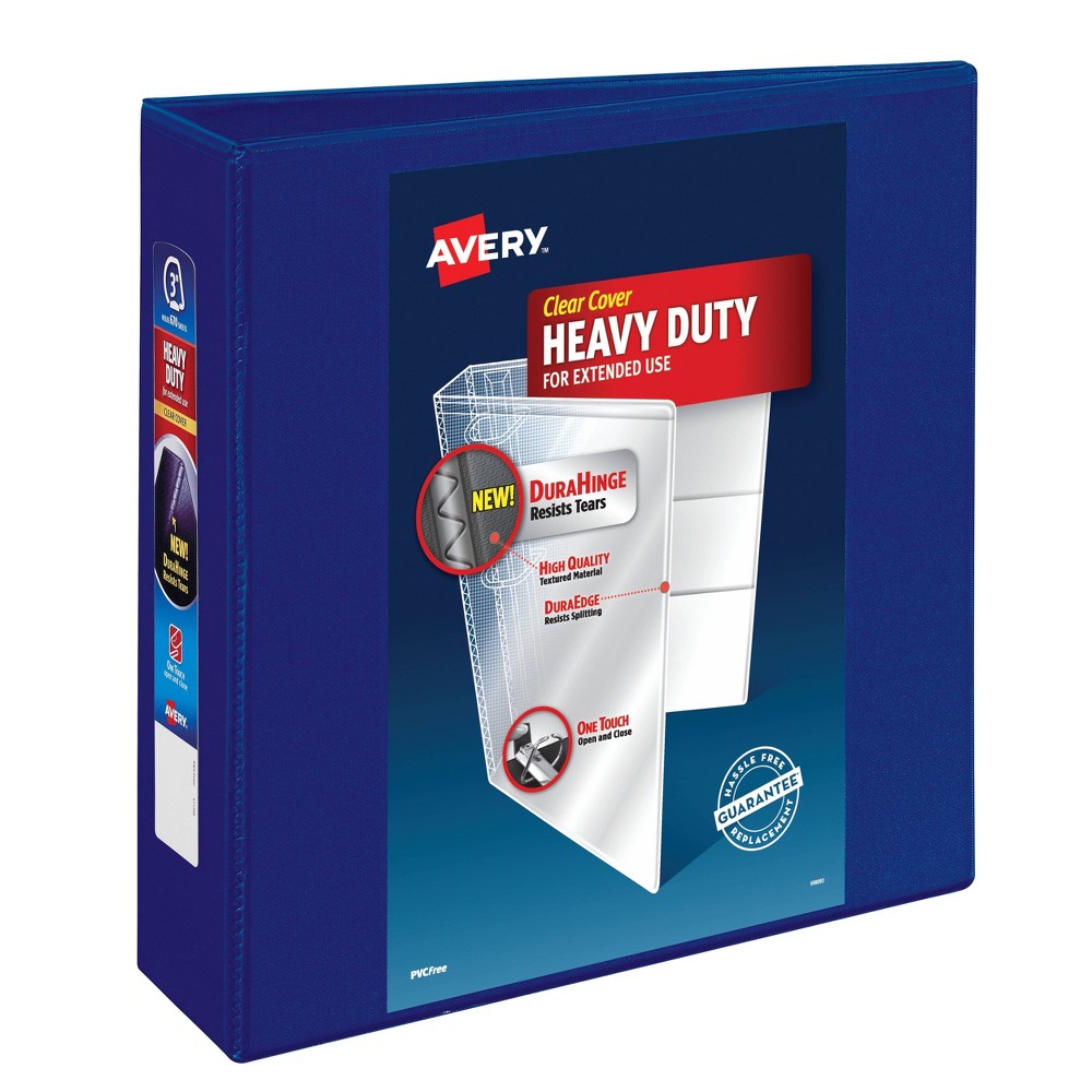 Photos - File Folder / Lever Arch File Avery 670 Sheet 3" Heavy Duty Ring Binder Blue