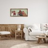 Stupell Industries Four Roosters over Green Floating Frame Canvas Art, Brown, 31" x 14" - 3 of 4