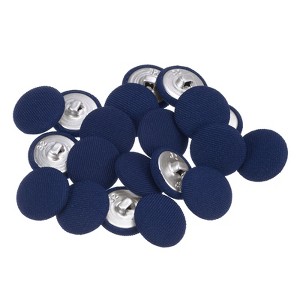 Unique Bargains Metal Shank Round Cloth Covered DIY Sewing Buttons 20 Pcs - 1 of 4