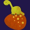 Junior's Design By Humans Happy Cute Dino By parjono T-Shirt - 2 of 3