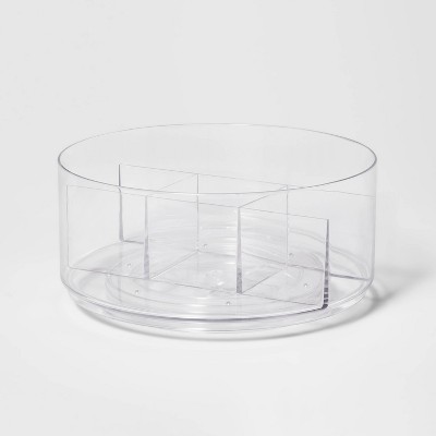 Bathroom Plastic Spinning Turntable Beauty Organizer Clear - Brightroom&#8482;