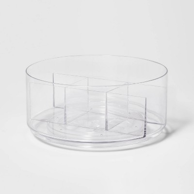 Photo 1 of Bathroom Plastic Spinning Turntable Beauty Organizer Clear - Brightroom