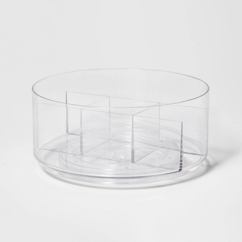 Bathroom Plastic Spinning Turntable Beauty Organizer Clear - Brightroom™ - image 1 of 4