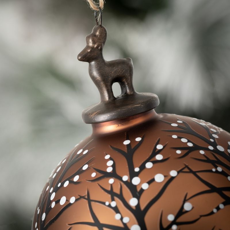 5.25"H Sullivans Deer Christmas Ball Ornament, Multicolored Christmas Ornaments, 2 of 3