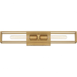 Quoizel Lighting Leighton 2 - Light Vanity in  Weathered Brass - 1 of 3