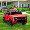 24V Licensed Cadillac Ride On Truck Car for Kids - 2 Seater Electric Vehicle w/Parent Remote Control, Smooth Start, for Boys Girls - 2 of 4