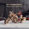 ROBOTIME Wooden Puzzles 3D Motorcycle Model DIY 1:8  Adults-Brain Teaser Puzzle, 10.6"*4.6"*6.3" - 4 of 4