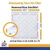 Filter King 24x30x1 Air Filter | 4-PACK | MERV 13 HVAC Pleated A/C Furnace Filters | MADE IN USA | Actual Size: 23.5 x 29.5 x .75" - 2 of 4