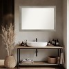 Amanti Art Grand Narrow Non-Beveled Framed Bathroom Vanity Wall Mirror - 4 of 4