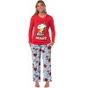 Seven Times Six Peanuts Snoopy Merry & Bright Christmas Matching Family Pajama Set - 2 of 4