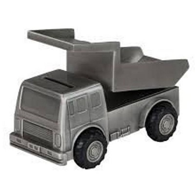 Jiallo  Pewter Plated Mining Truck Bank
