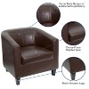 Flash Furniture LeatherSoft Lounge Chair with Sloping Arms - 3 of 4