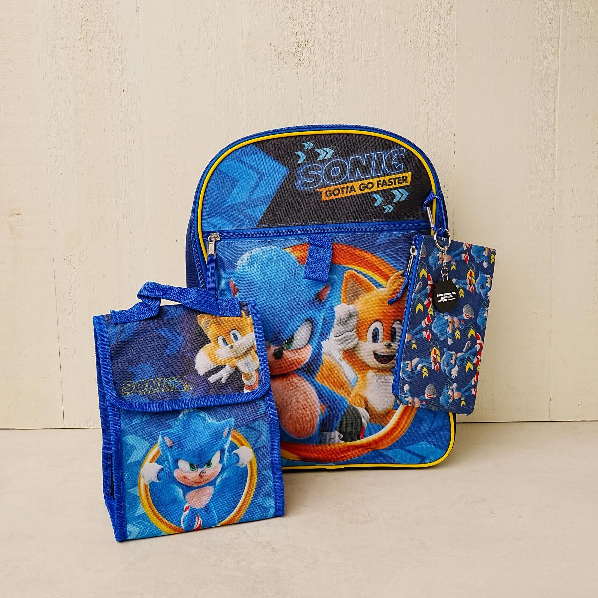 Bioworld Sonic The Hedgehog and Friends 5 Piece 16 Inch Backpack Set - thumbnail 8