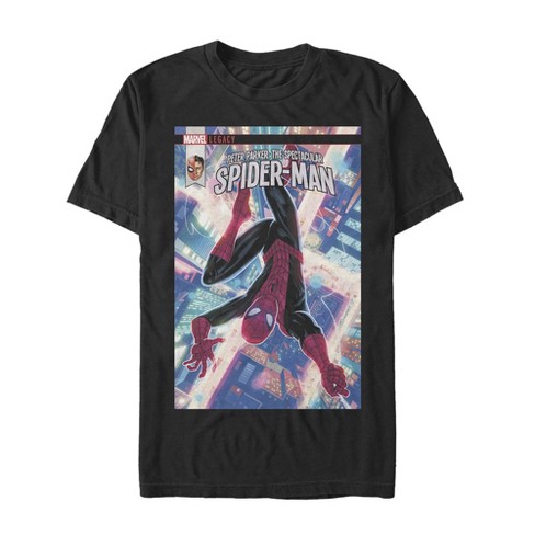 Men's Marvel Legacy Spectacular Spider-man Fall T-shirt - Black - 2x ...