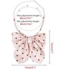 Elerevyo Women's Pre-tied Adjustable Straps Polka Dots Uniform Casual Bow Ties - 2 of 4
