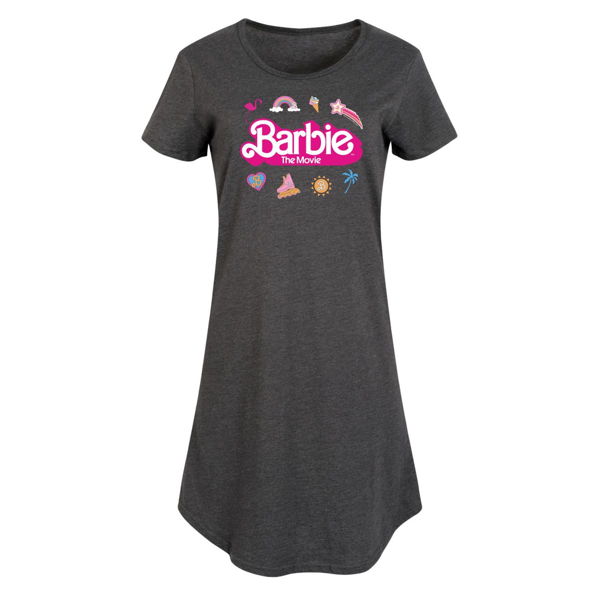 Women's - Barbie - Movie Logo Icons Graphic T-shirt Dress - thumbnail 6