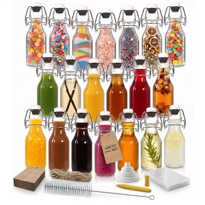 Nevlers 4 oz. Round Swing Top Glass Bottle Set (Pack of 20) : Target