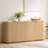 Spruce & Spring 70-inch Wide Modern Sideboard Cabinet with Semi-Cylindrical Columns - 2 of 4