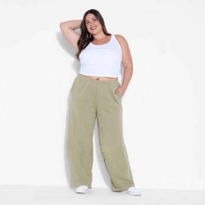 Women's Mid-Rise French Terry Sweatpants - Wild Fable™