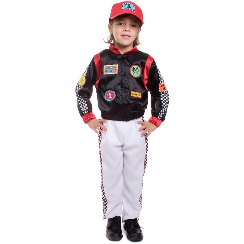 Dress Up America Race Car Driver Costume For Kids, 1 of 2