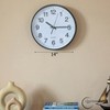 Clockswise Black Analog Clock – Silent, Non-Ticking for Wall, Office Desk, Table and Shelf, Battery-Operated Perfect for Home Office - 2 of 4