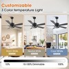 Parrot Uncle 52" Modern LED Ceiling Fan with Light and Remote - 3 of 4