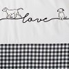 Farmhouse Dogs Fabric Shower Curtain Black - SKL Home: Polyester Twill, Animal Pattern, Machine Washable - 3 of 3