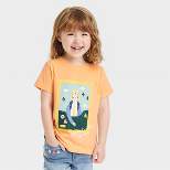 Kids' Piccolina Amelia Earhart Short Sleeve Graphic T-Shirt - Melon Orange