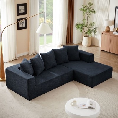 NicBex Modular Sectional Sofa Modern Comfy L-Shaped Sofa Couch Convertible Upholstered Sectional Couch for Living Room