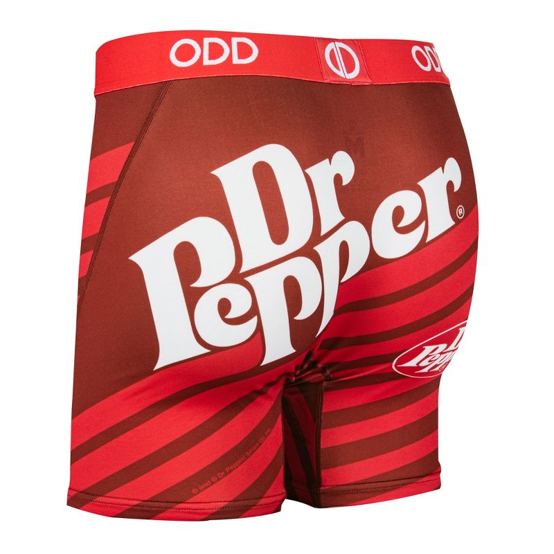Odd Sox, Dr Pepper Stripes, Novelty Boxer Briefs For Men, X-Large, 4 of 4