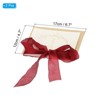 Unique Bargains Wedding Vows Books Ribbon Card 6.7x4.7 Inch 2 Pcs - 2 of 4