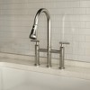 CLIHOME 3-Hole Pull Down 2-Handle Kitchen Faucet With 360 Swivel Spout - 4 of 4