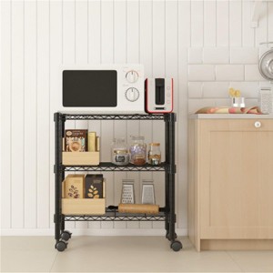 Nightstands with Round Tabletop, Unique Circular Metal Frame, Modern ...