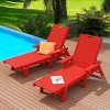 WestinTrends Adirondack Outdoor Chaise Lounge for Patio Garden Poolside (Set of 2) - 2 of 4