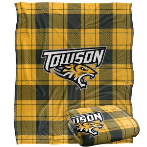 Towson University Campus Plaid Spirit Silky Touch Super Soft Throw Blanket 50x60 - 1 of 4