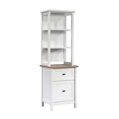 Cottage Road Storage Cabinet with Drawers White - Sauder: Coastal Design, Home Office Organizer