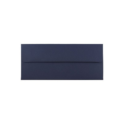 JAM Paper #10 Business Envelopes 4.125 x 9.5 Navy Blue LEBA367I