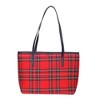 Signare USA Royal Stewart Tartan Red Shoulder Tote Bag - 4 of 4