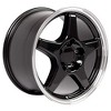 OE Wheels LLC CV01-17095-5475-56BM Black Wheel with Machined Lip Painted (17 x 9.5 inches /5 x 120 mm, 56 mm Offset) - 3 of 3