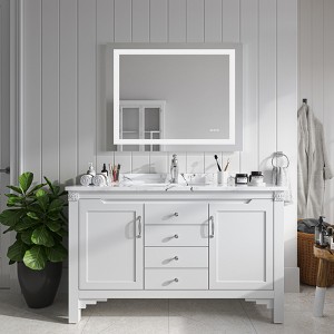 Organnice Frameless Anti-Fog Bathroom Vanity Mirror with Dimmable Light - 1 of 4
