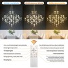 37.4" Crystal Chandelier, Farmhouse Ceiling Pendant Hanging Light Fixture for Dining Room,Bedroom,Living Room,Entryway,Foyer - 4 of 4