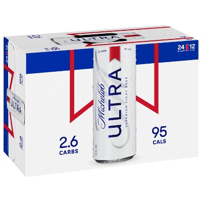 Michelob Ultra Superior Light Beer - 24pk/12 Fl Oz Cans : Target