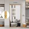 VYNXARIA 70"x32" Full-body floor mirror with Artificial wood frame, elegant design and durability for bedrooms clothing stores, salons,Gold - 3 of 4