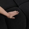 GlasFlength Human body structure for USA people,  marshmallow sofa,boucle sofa ,2  seater, Black, 65"*36"*28" - 3 of 4