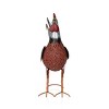 Alpine Corporation Metal Rooster Décor: Iron Craftsmanship, 16"L x 8"W x 20"H, Outdoor Use - 4 of 4