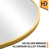Lirago 64" x 21" Arched full body mirror with Gold Scratch-Resistant Aluminum Alloy Frame with Stand - 4 of 4